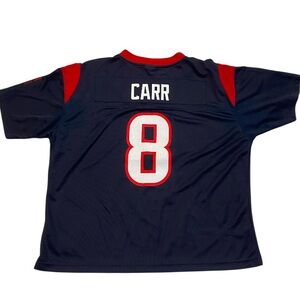 Navy and Red Football Jersey Texans Reebok vintage